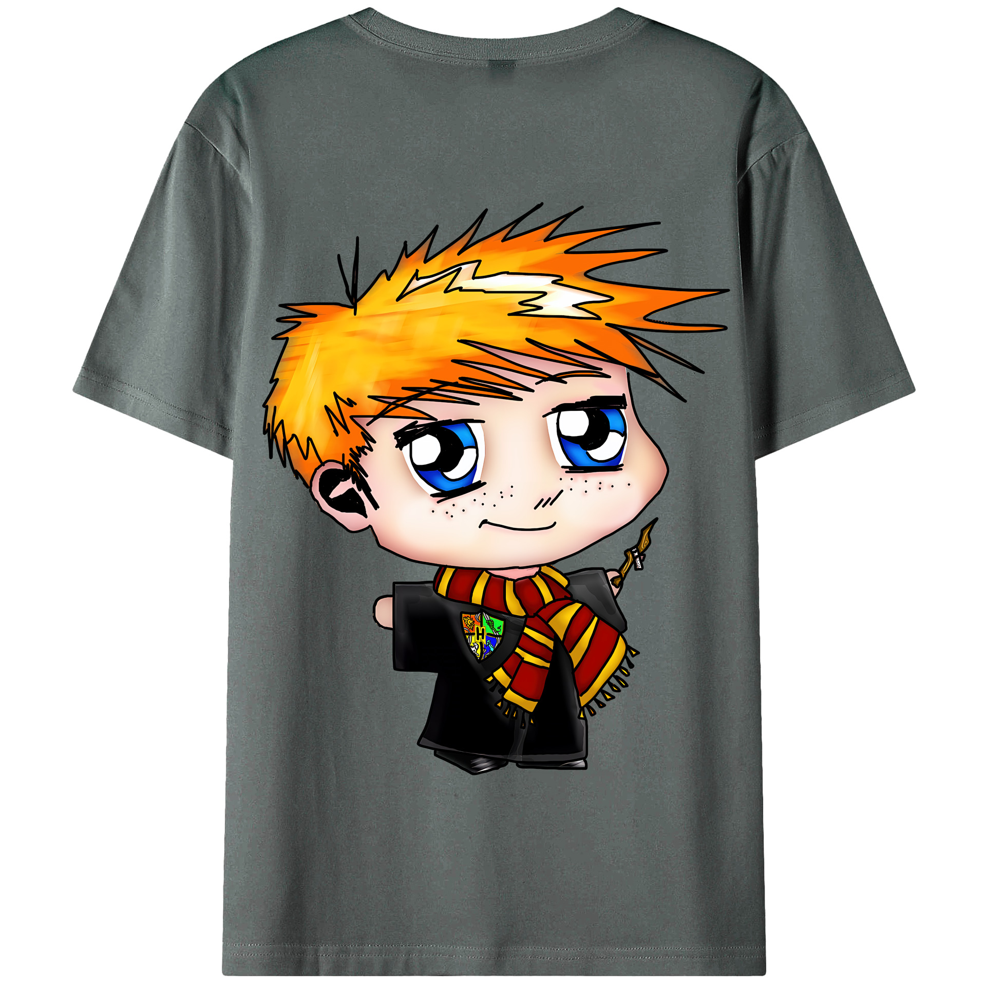 （画像用） Harry Potter ハリー・ポッターシリーズ 綿100％半袖Tシャツ（背面プリント）